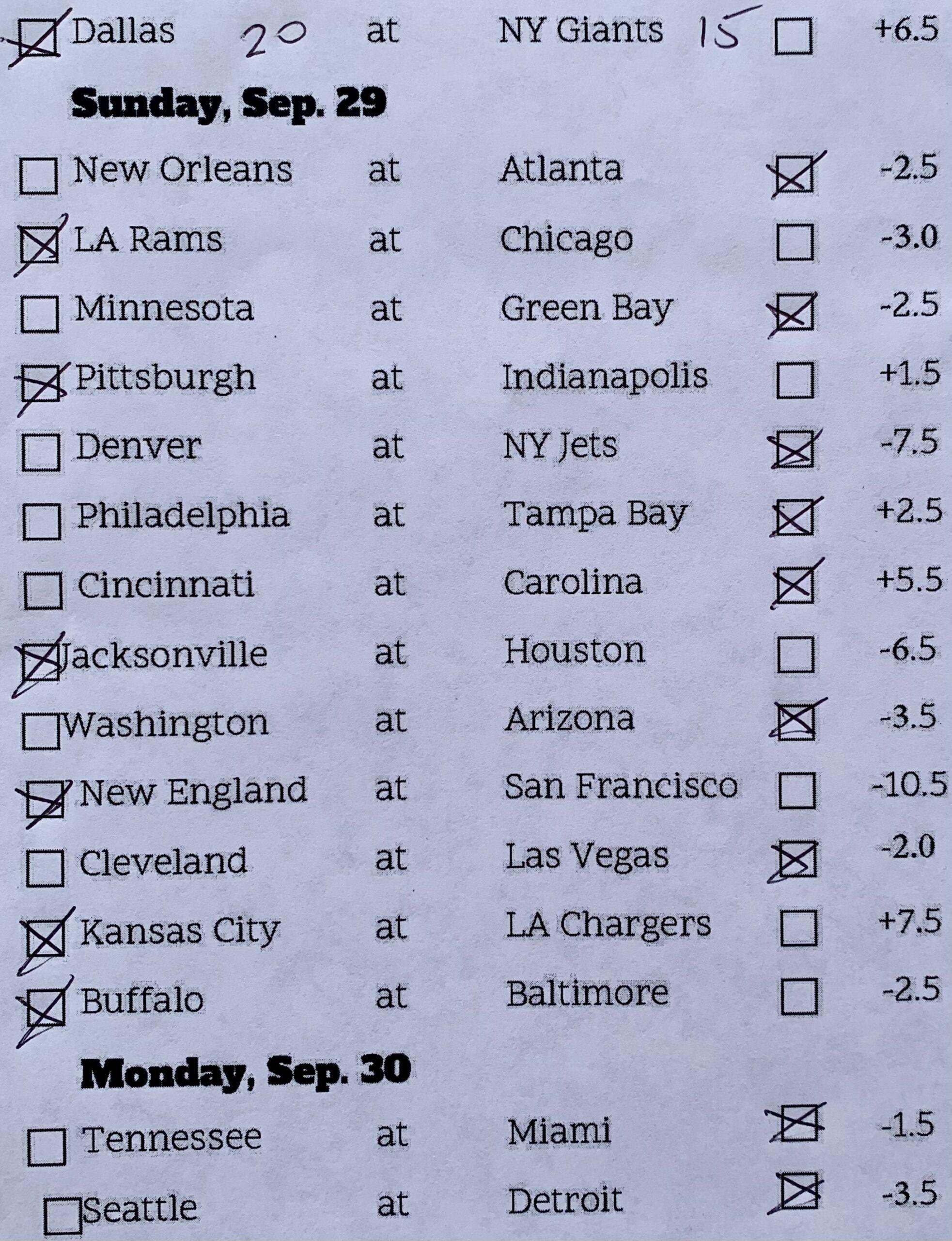 Week 4 picks 