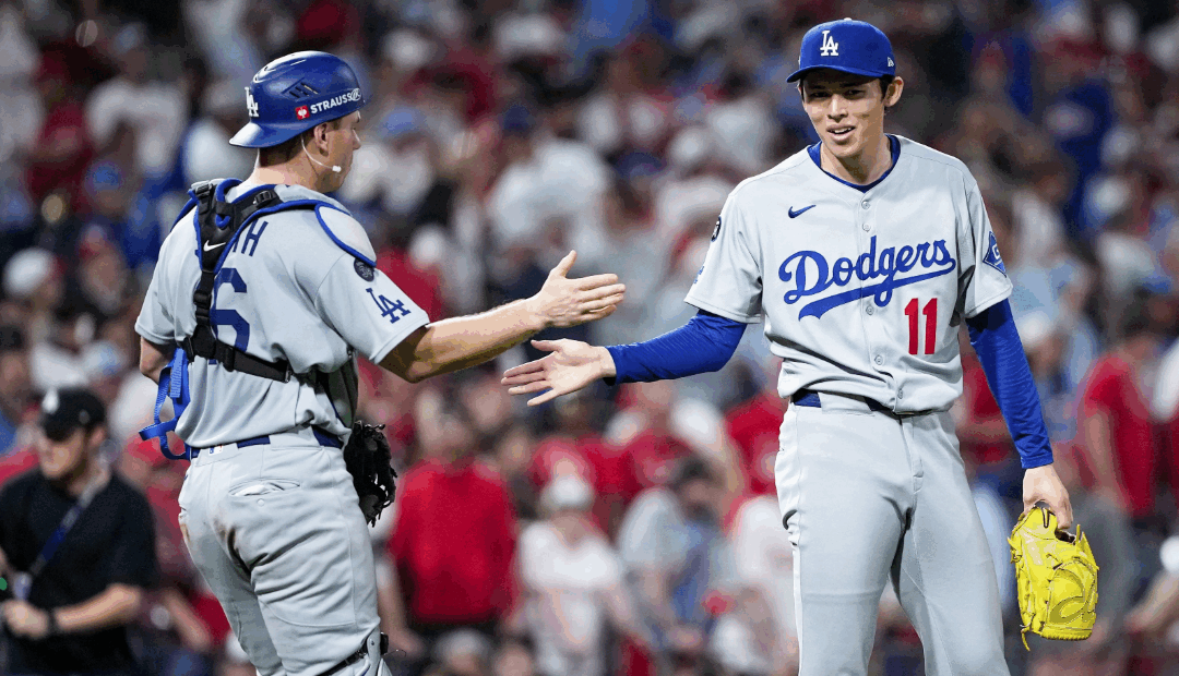 The Dodgers are one win away from eliminating the Phillies from the Postseason