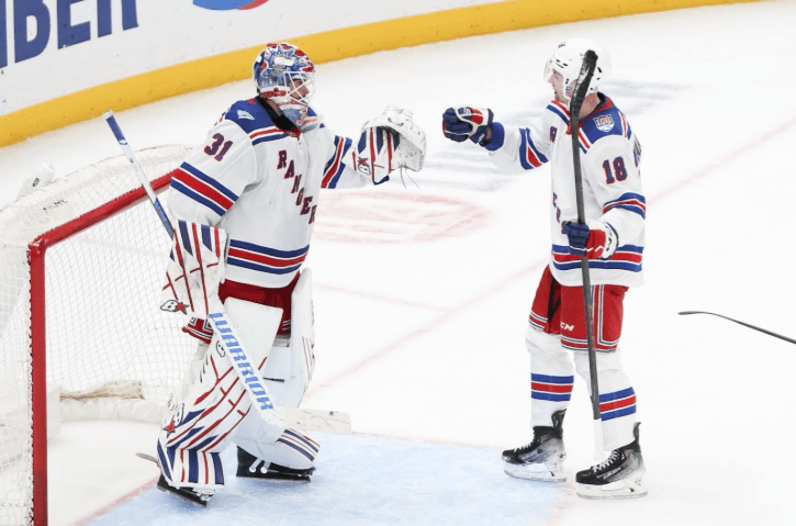 Rangers win big in Pittsburgh but still can’t score at home